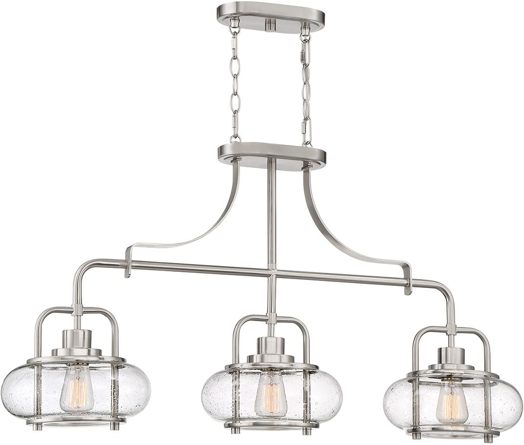 Elstead Lighting Trilogy Pendelleuchte 3x60 W nickel QZ-TRILOGY-ISLE-BN