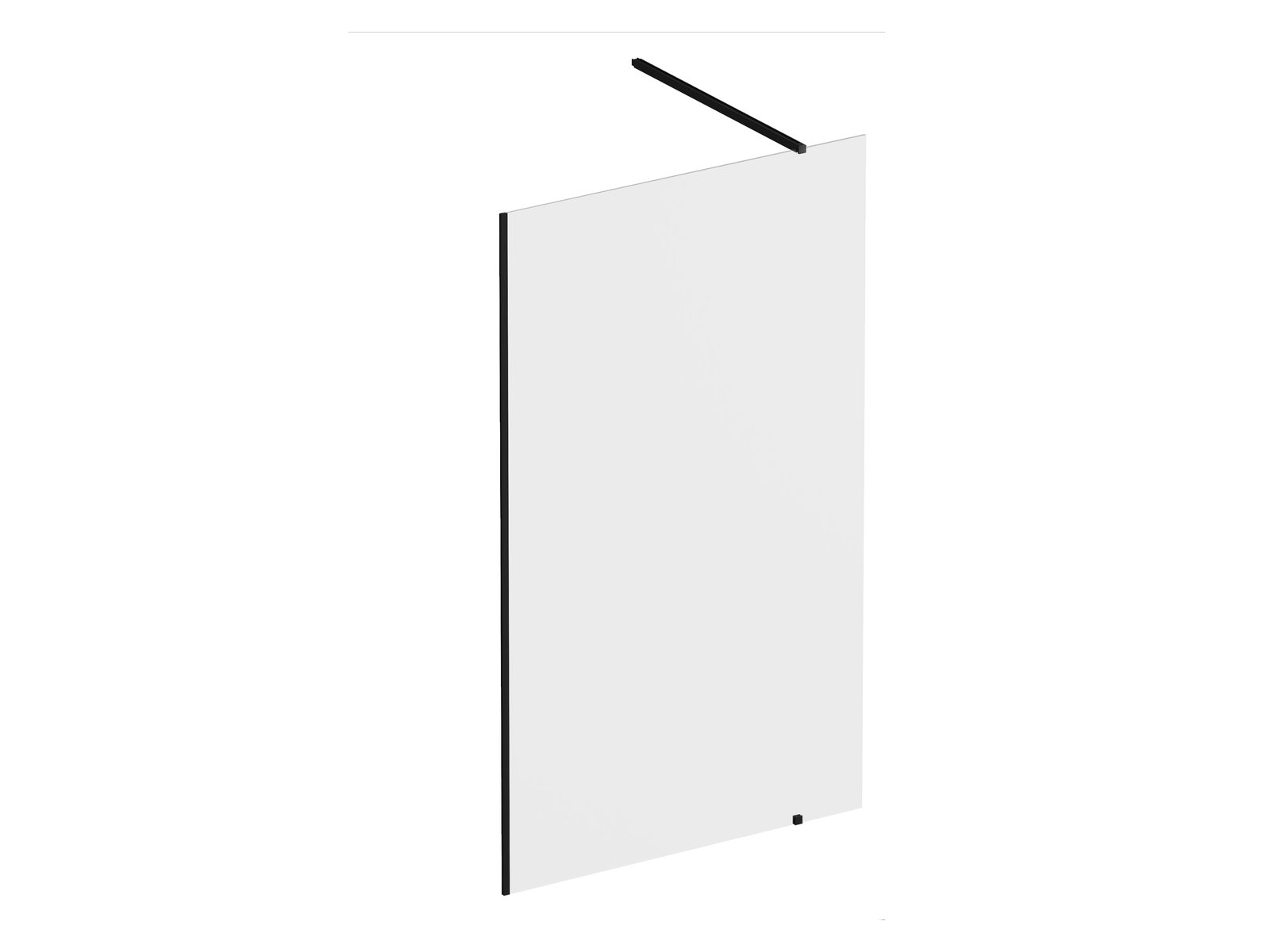 Ravak Walk-In Wall Begehbare Duschwand 60 cm schwarz Matte/durchsichtiges Glas GW9W0030SZ1