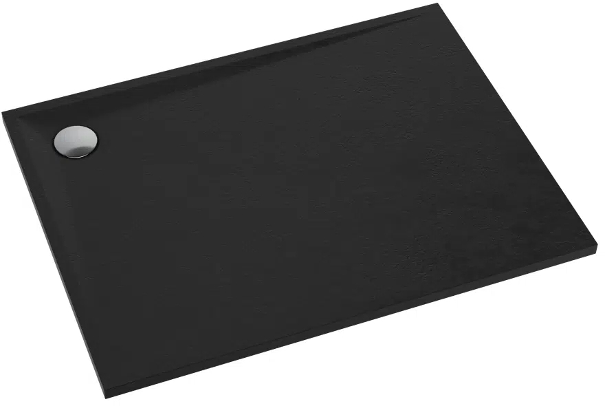 Schedline Libra Black Stone Rechteckige Duschwanne 100x80 cm schwarz 3SP.L1P-80100/C/ST