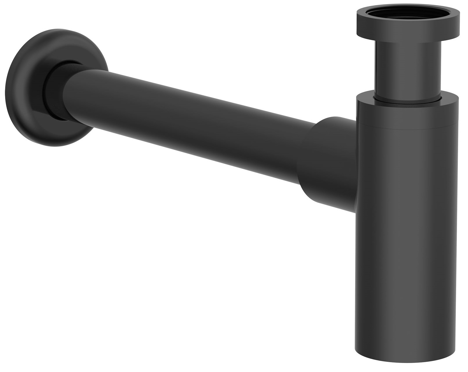 Roca Aqua Waschbecken-Halbsiphon flaschen schwarz A5064070NB