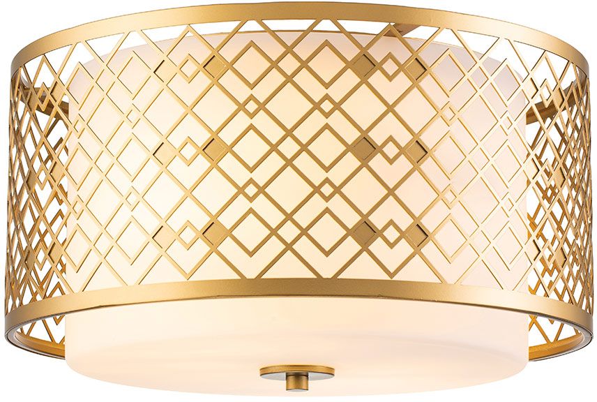 Elstead Lighting Ziggy Decke 2x60 W gold ZIGGY-F-M-LG
