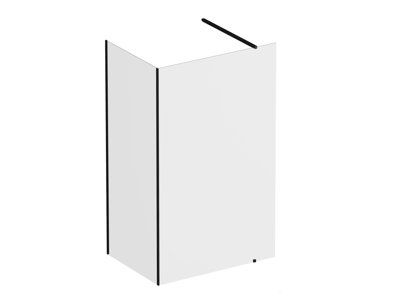 Ravak Walk-In Corner Eine Reihe von Wänden 110 cm schwarz Matte/durchsichtiges Glas GW1CD430SZ1