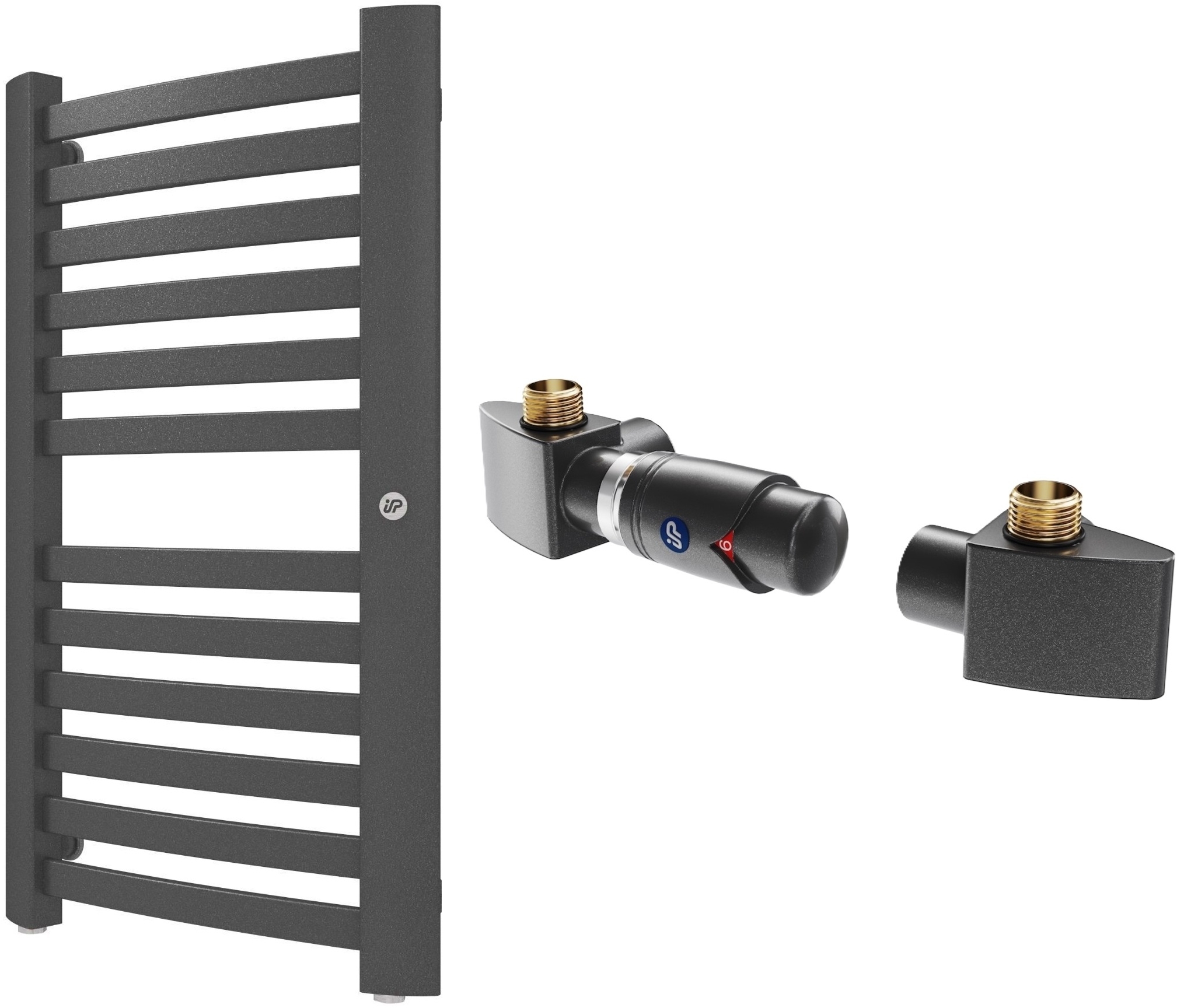 Set Badezimmerheizkörper Instal Projekt Retto RET-40/70C12, Thermostatset Instal Projekt Z17 606400002C12