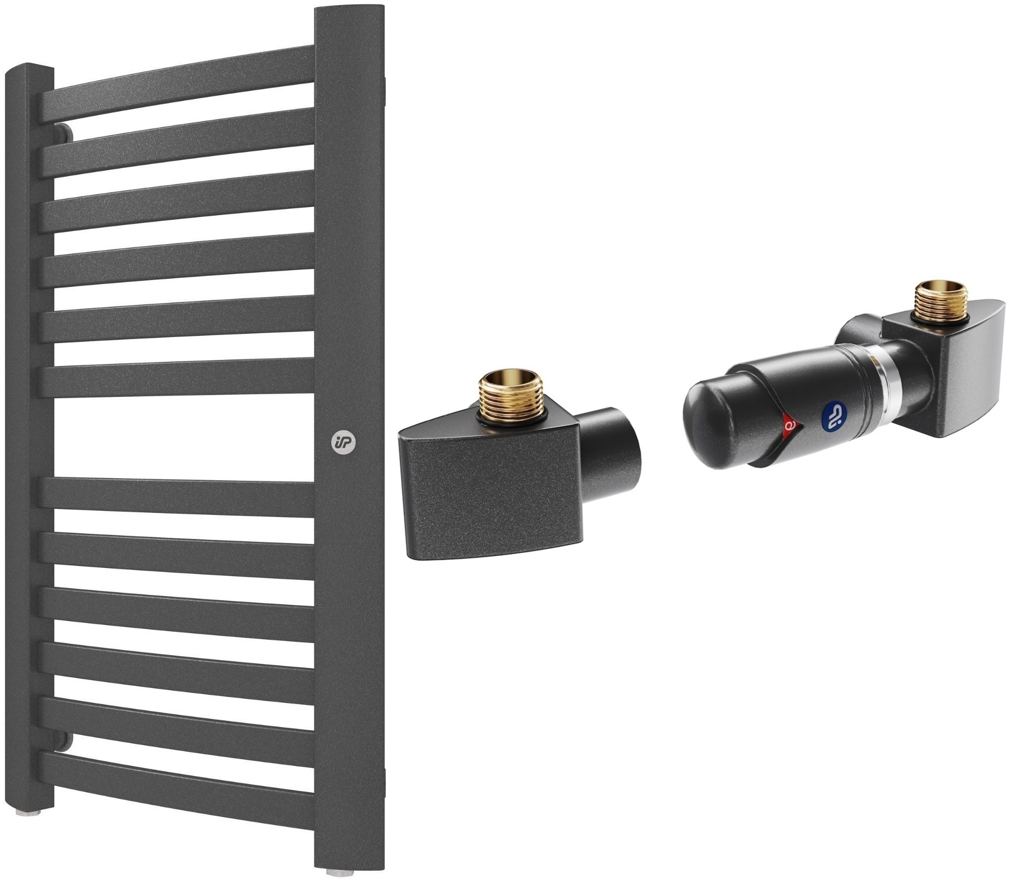 Set Thermostatset Instal Projekt Z17 606400001C12, Badezimmerheizkörper Instal Projekt Retto RET-40/70C12
