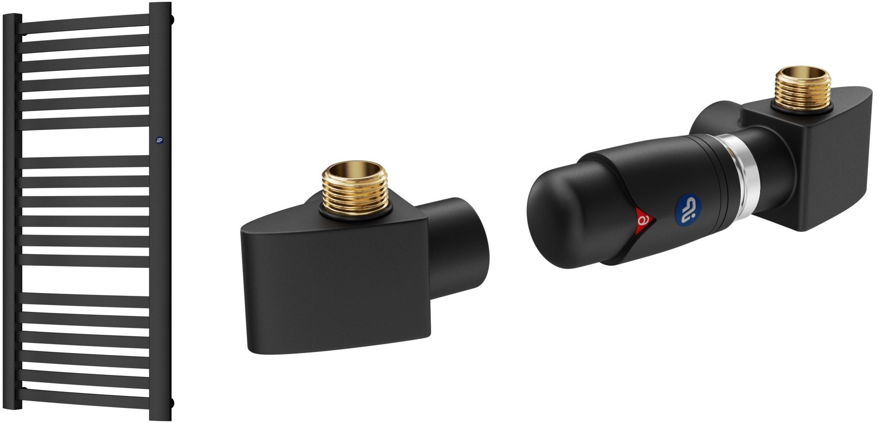 Set Thermostatset Instal Projekt Z17 606400001C31, Badezimmerheizkörper Instal Projekt Retto RET-50/110C31