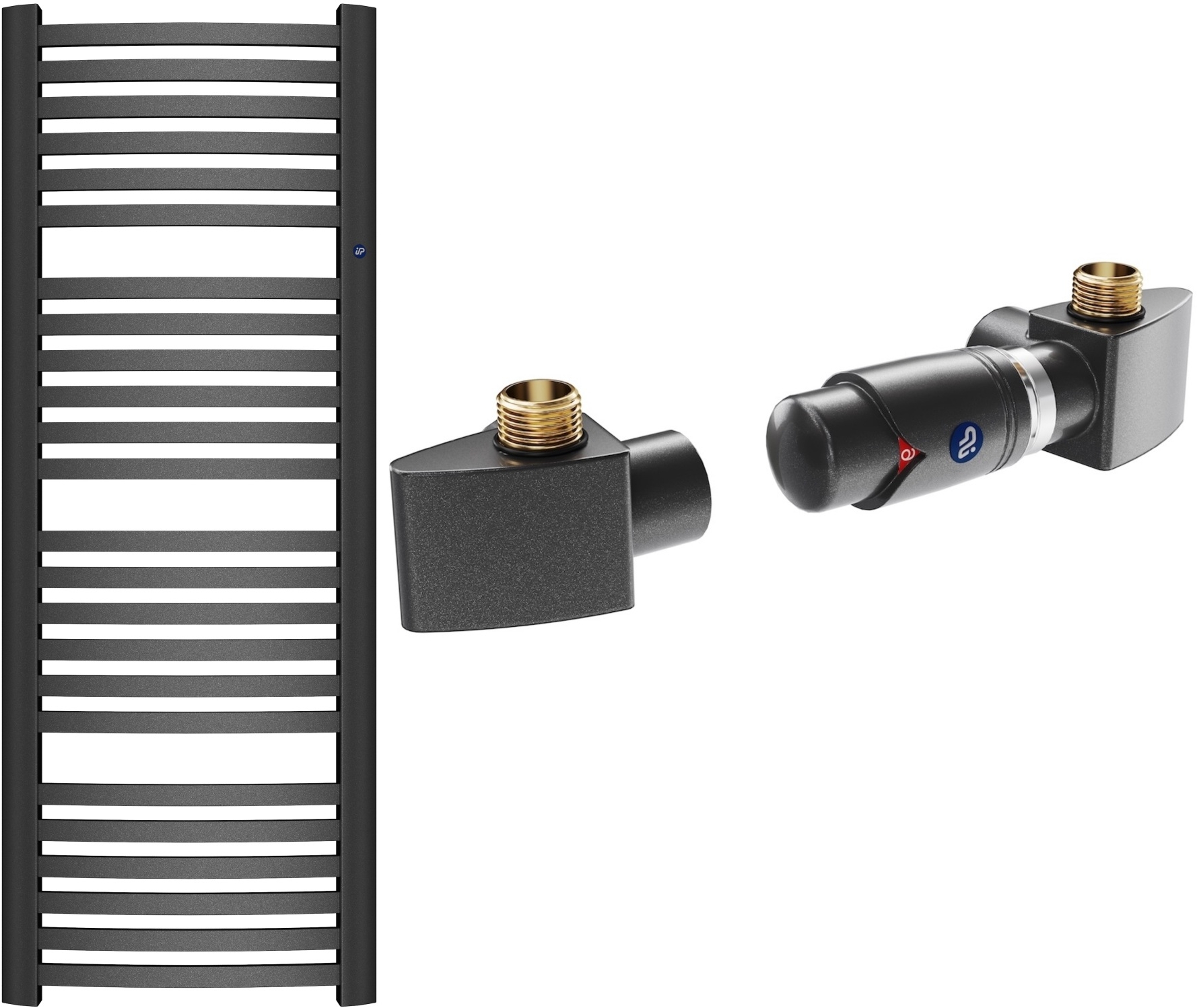 Set Thermostatset Instal Projekt Z17 606400001C12, Badezimmerheizkörper Instal Projekt Retto RET-50/140C12
