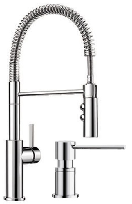 Set Küchenarmatur Blanco Catris-S 521476, Flüssigkeitsspender Blanco Lato 525808