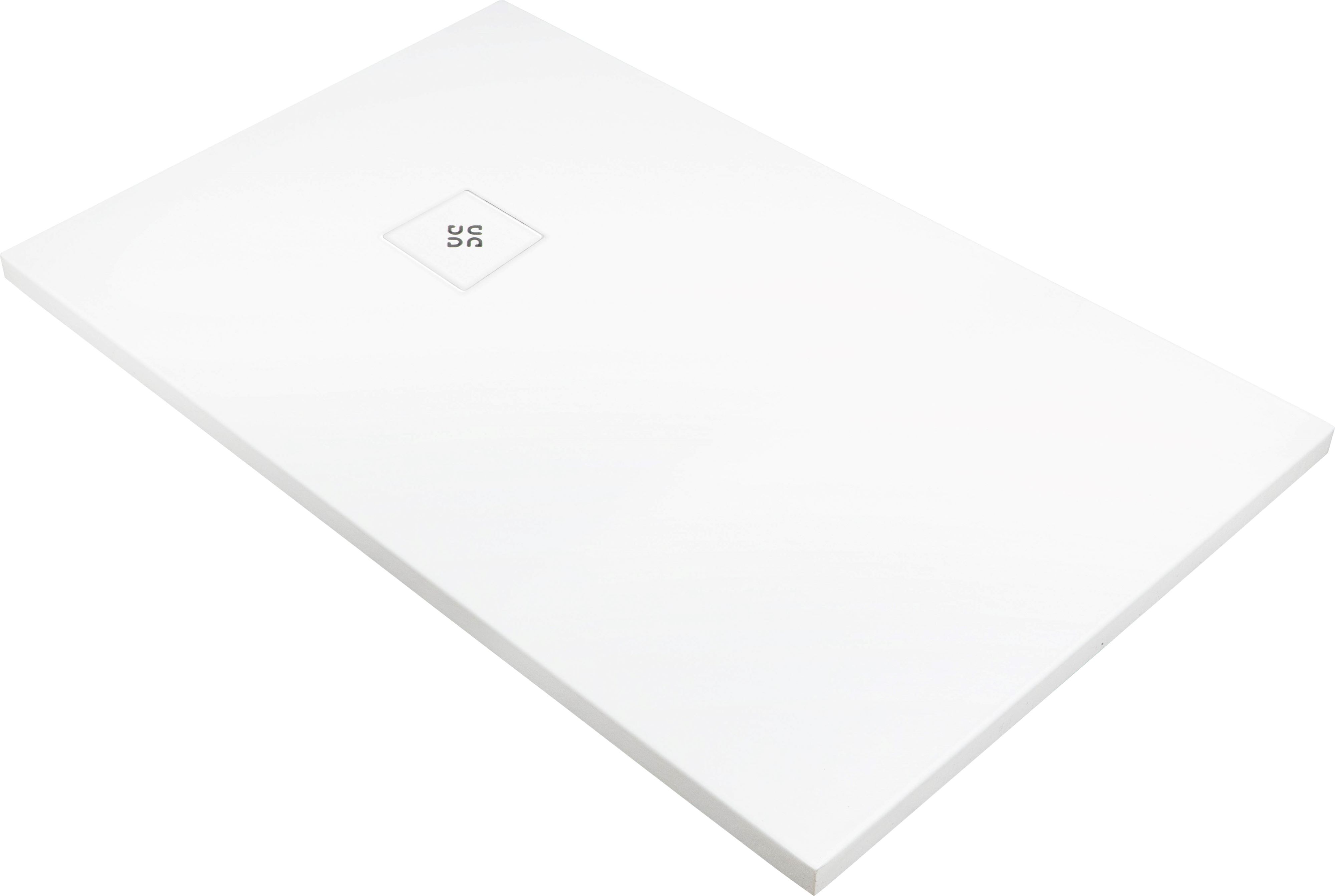 Deante Silia Rechteckige Duschwanne + Abdeckung 100x70 cm weiß KSKA00710B