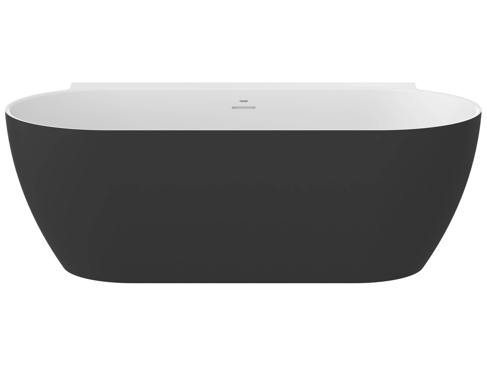 Ravak Freedom W II Tec Wandmontierte Badewanne 170x87 cm oval zweifarbig CC71700000