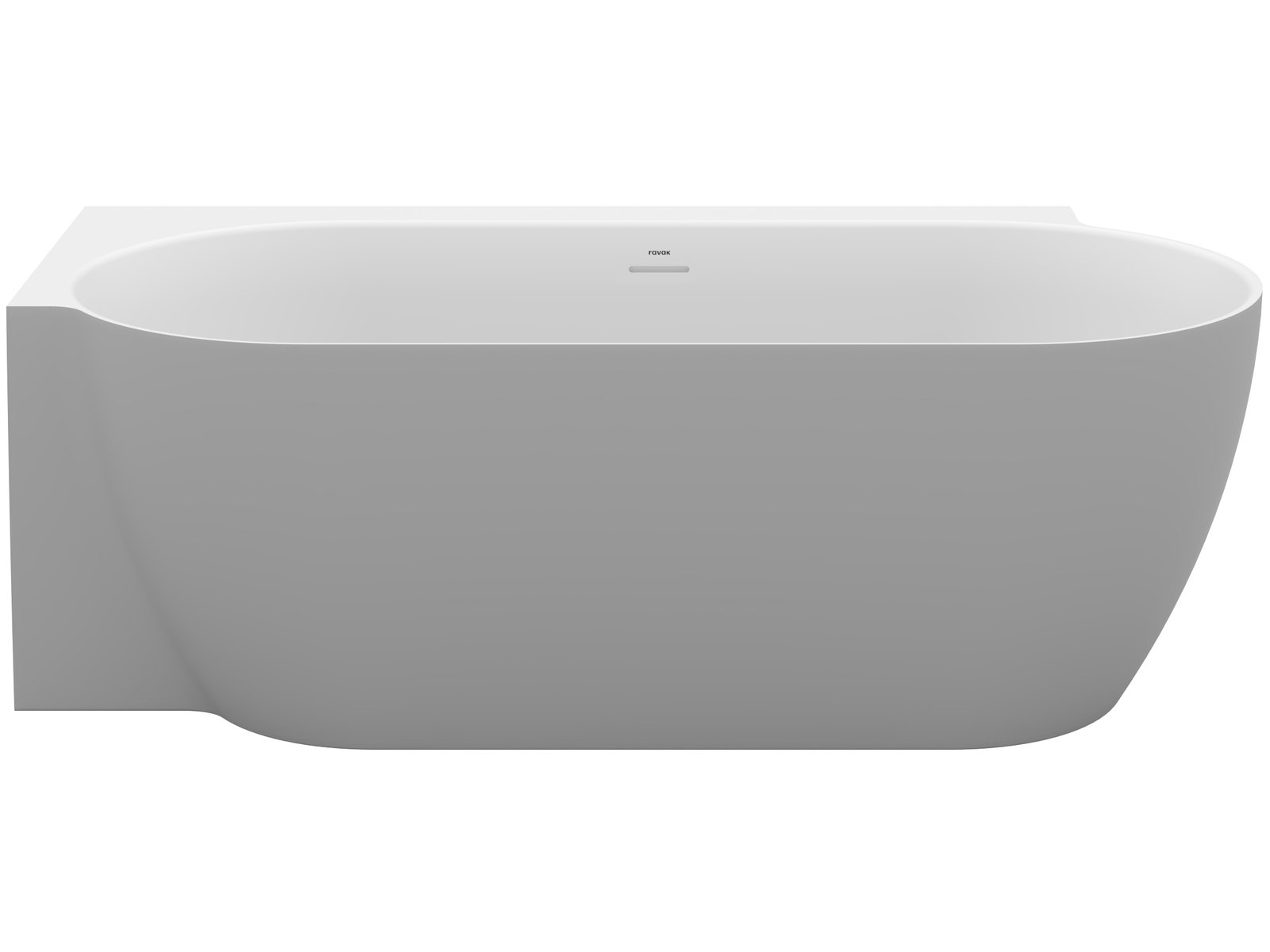 Ravak Freedom Corner II Tec Eckbadewanne 175x86 cm oval zweifarbig CC91500000