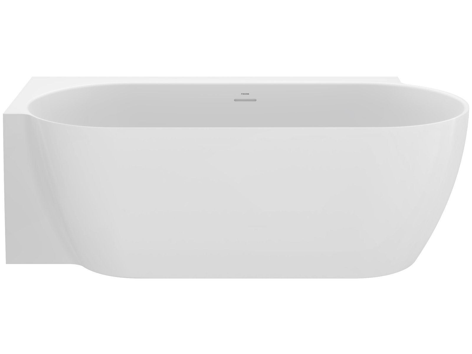 Ravak Freedom Corner II Tec Eckbadewanne 175x86 cm oval weiß CC91000000