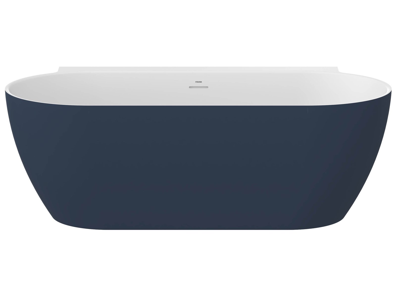 Ravak Freedom W II Tec Wandmontierte Badewanne 170x87 cm oval zweifarbig CC71400000