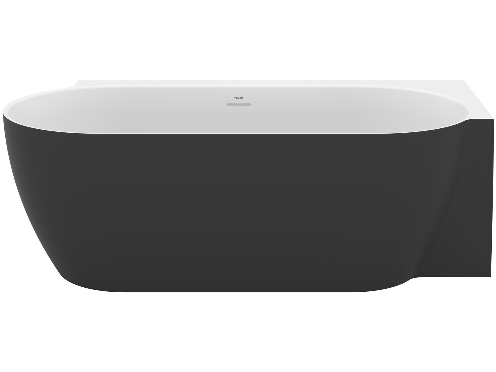 Ravak Freedom Corner II Tec Eckbadewanne 175x86 cm oval zweifarbig CC81700000