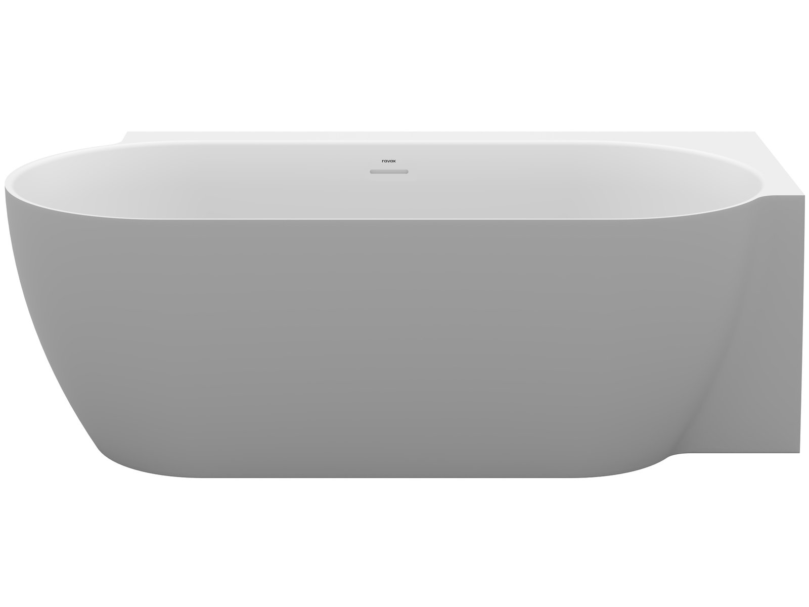 Ravak Freedom Corner II Tec Eckbadewanne 175x86 cm oval zweifarbig CC81500000