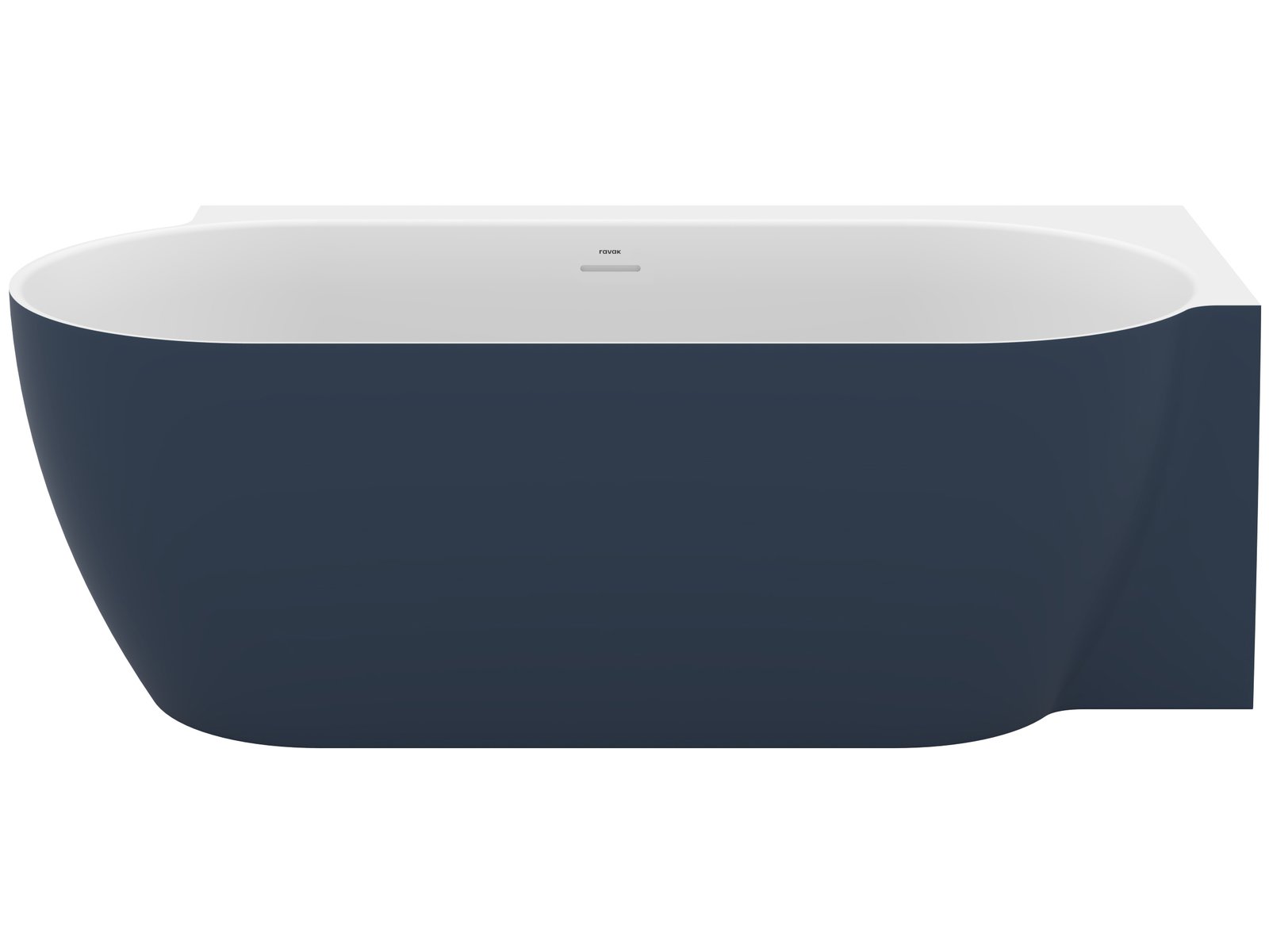 Ravak Freedom Corner II Tec Eckbadewanne 175x86 cm oval zweifarbig CC81400000