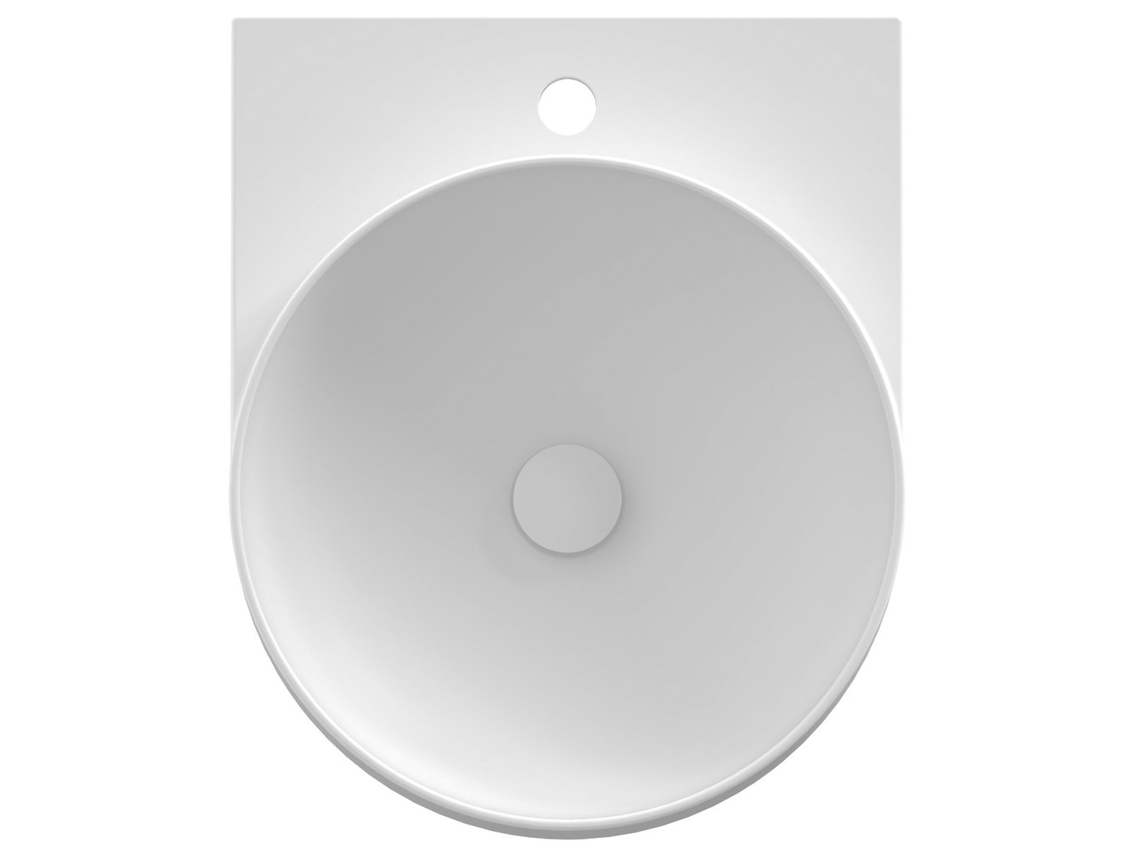 Ravak Yard Waschbecken 50x40.5 cm halbrund Klassisch-Möbel weiß XJX0E240001