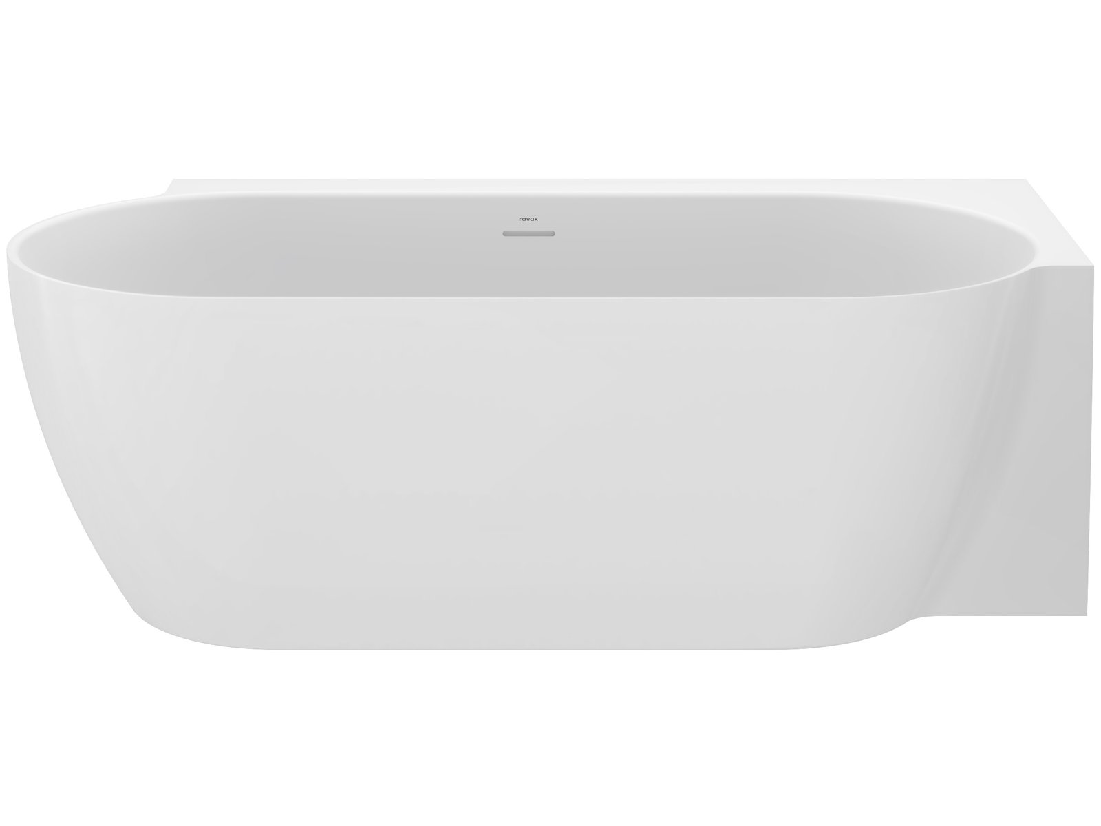 Ravak Freedom Corner II Tec Eckbadewanne 175x86 cm oval weiß CC81000000
