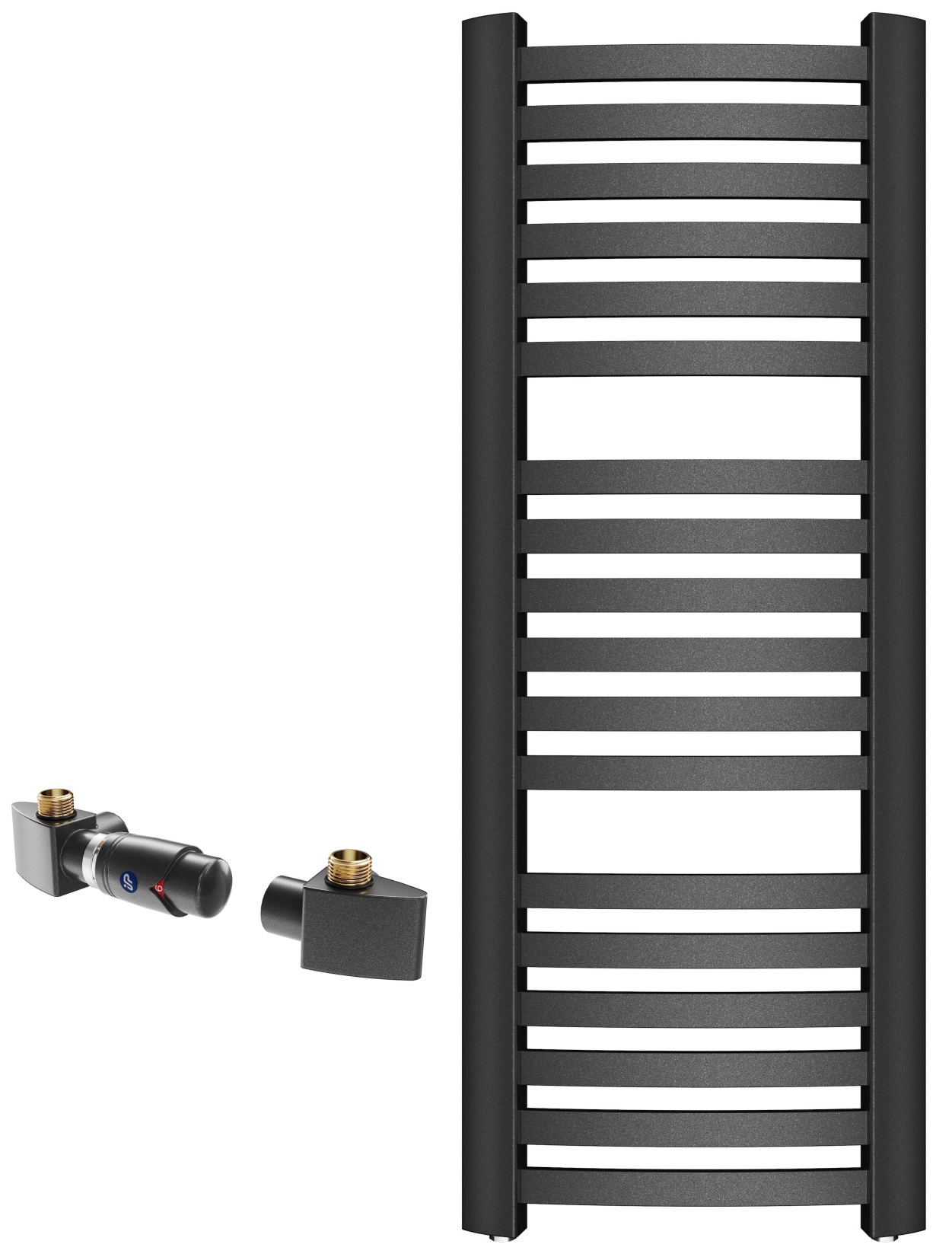 Set Badezimmerheizkörper Instal Projekt Retto RET-40/110C12, Thermostatset Instal Projekt Z17 606400002C12