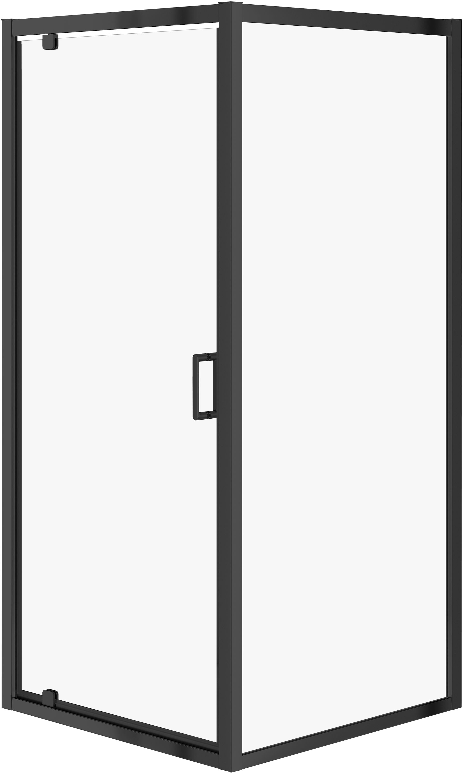 Cersanit Arteco Dusche 90x90 cm quadratisch schwarz Matte/durchsichtiges Glas S913-016