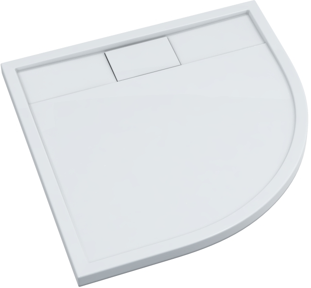 Schedline Charis Halbrunde Duschwanne 90x90 cm weiß 3SP.C3O-9090