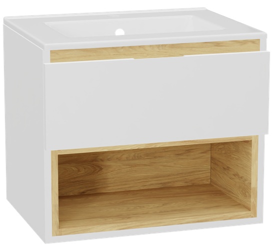 Set Schrankkorpus Excellent Tuto 2.0 MLEX.2171.600.WHBL, Waschbecken Excellent As CEEX.3617.600.WH, MLEX.2151.600.01.WH