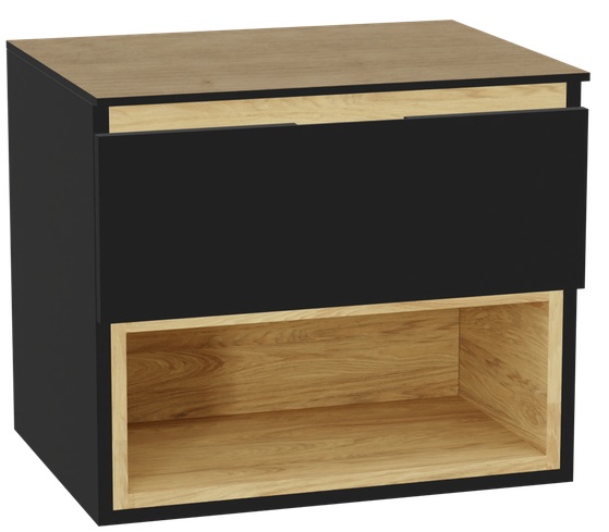 Set Schrankkorpus Excellent Tuto 2.0 MLEX.2171.600.BKBL, Naphtha-Arbeitsplatte Excellent Tuto 2.0 MLEX.2116.600.BL, MLEX.2151.600.01.BK