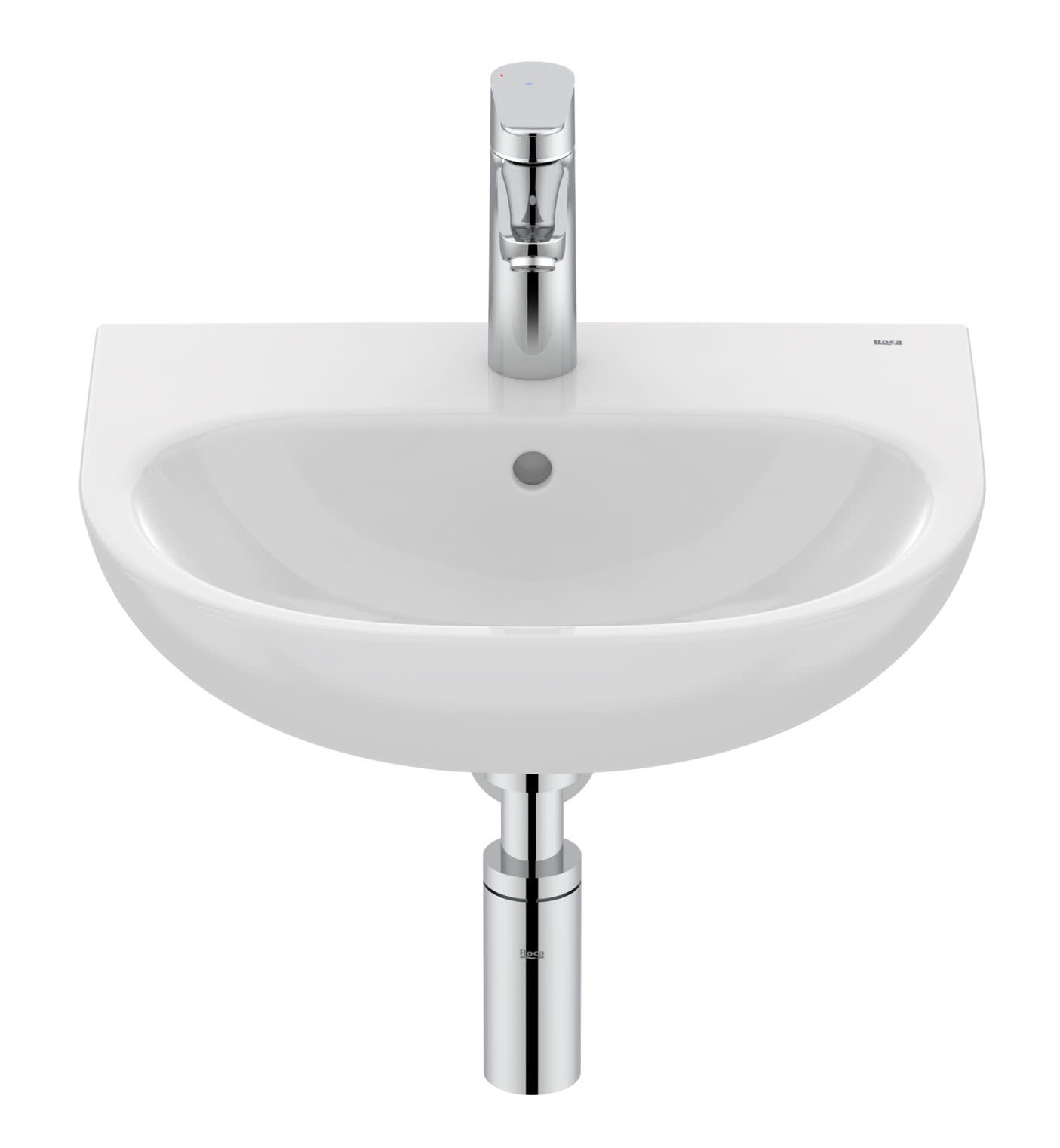 Roca Victoria Waschbecken 45x38 cm halbrund weiß A325V04000