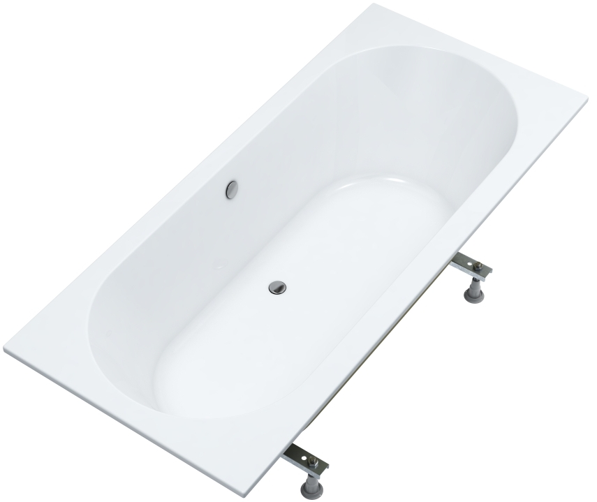 Schedline Celicia Rechteckige Badewanne 170x75 cm weiß 3WST.C1P-17075