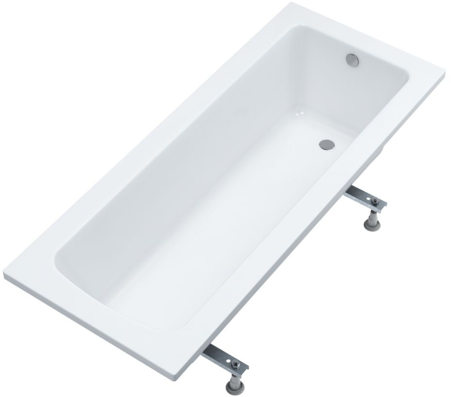 Schedline Praia Rechteckige Badewanne 150x75 cm weiß 3WST.P1P-15075