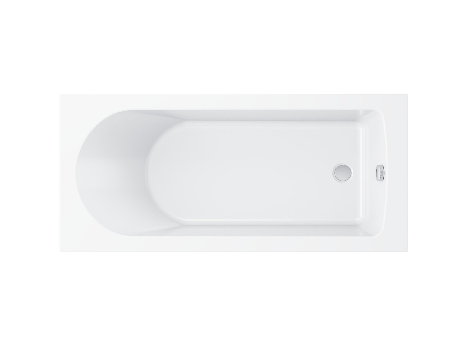 Ravak Flow Rechteckige Badewanne 150x70 cm weiß XC00100113