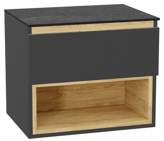 Set Schrankkorpus Excellent Tuto 2.0 MLEX.2171.600.GRBL, Naphtha-Arbeitsplatte Excellent Tuto 2.0 MLEX.2116.600.MA, MLEX.2151.600.01.GR