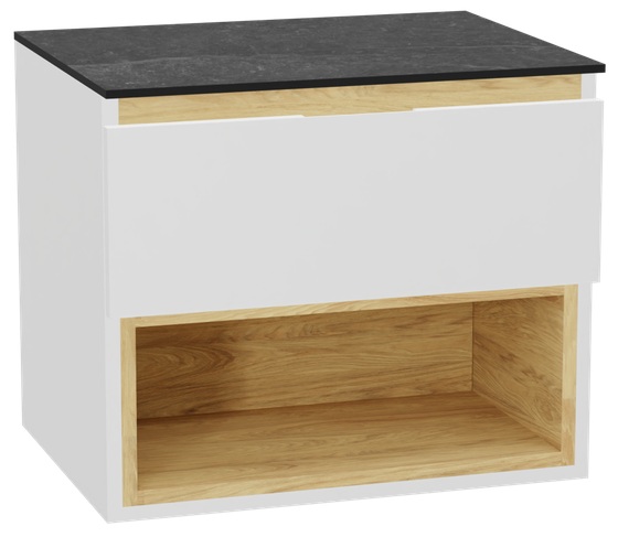 Set Schrankkorpus Excellent Tuto 2.0 MLEX.2171.600.WHBL, Naphtha-Arbeitsplatte Excellent Tuto 2.0 MLEX.2116.600.MA, MLEX.2151.600.01.WH