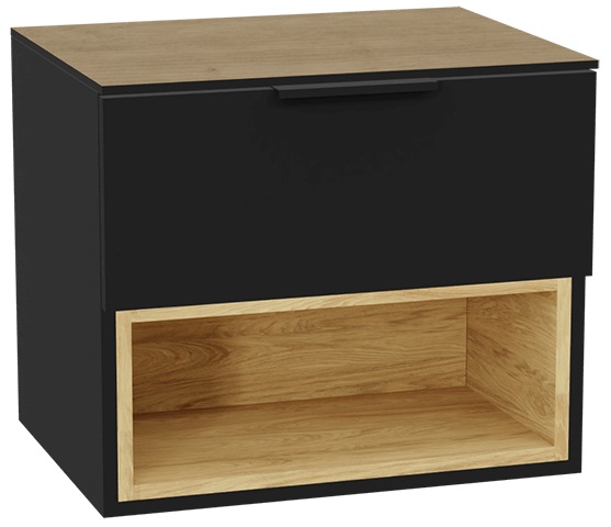 Set Schrankkorpus Excellent Tuto 2.0 MLEX.2171.600.BKBL, Naphtha-Arbeitsplatte Excellent Tuto 2.0 MLEX.2116.600.BL, MLEX.2151.600.02.BK