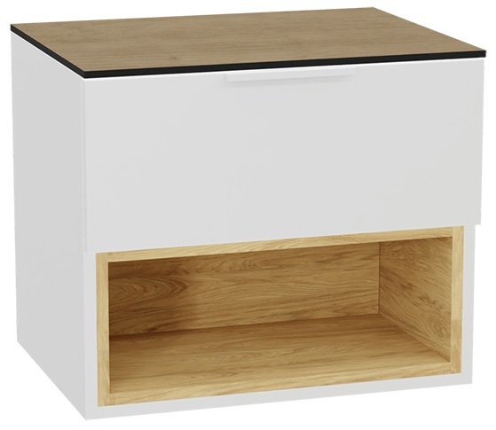 Set Schrankkorpus Excellent Tuto 2.0 MLEX.2171.600.WHBL, Naphtha-Arbeitsplatte Excellent Tuto 2.0 MLEX.2116.600.BL, MLEX.2151.600.02.WH