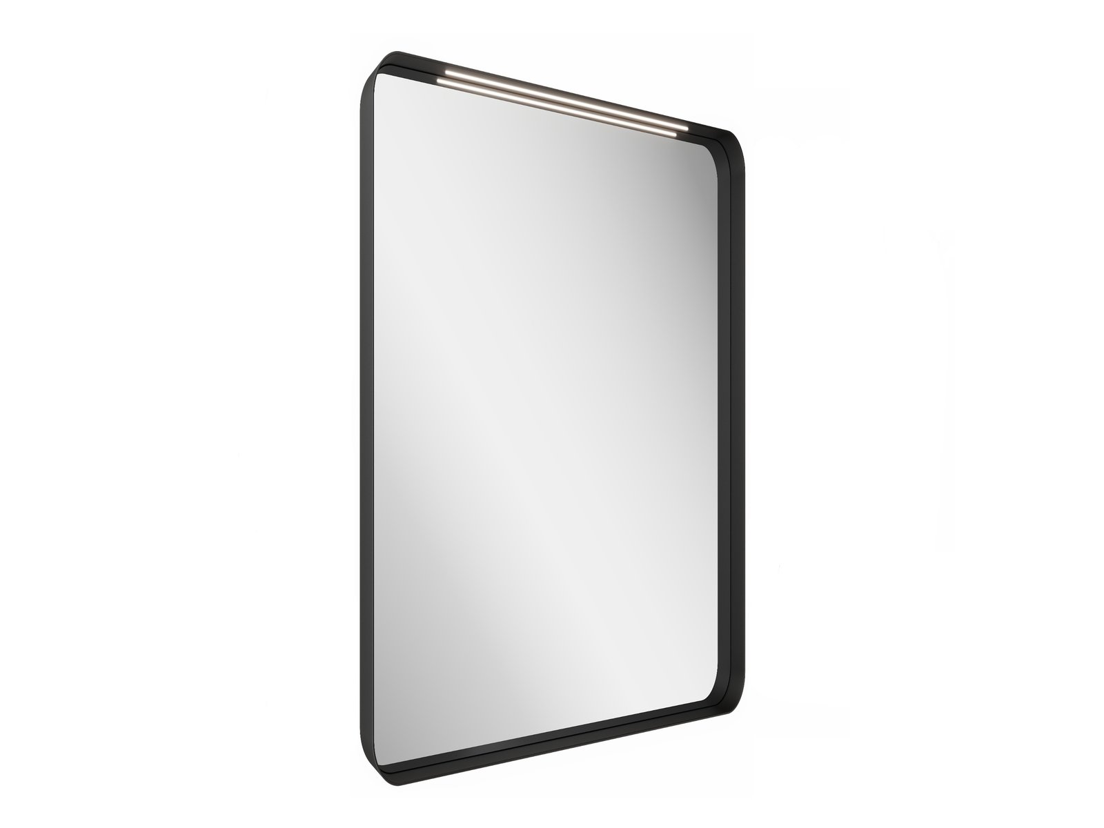 Ravak Strip Spiegel 60.6x70.6 cm rechteckig mit Beleuchtung schwarz X000001570