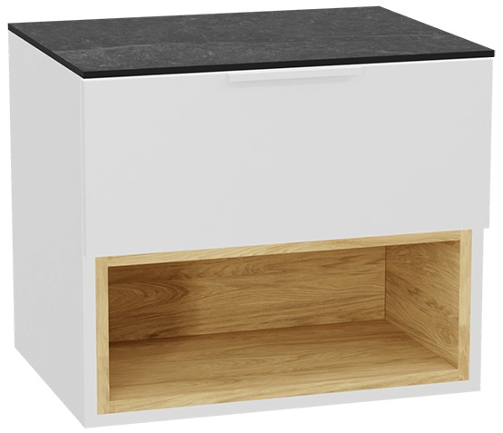 Set Schrankkorpus Excellent Tuto 2.0 MLEX.2171.600.WHBL, Naphtha-Arbeitsplatte Excellent Tuto 2.0 MLEX.2116.600.MA, MLEX.2151.600.02.WH