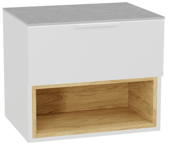 Set Schrankkorpus Excellent Tuto 2.0 MLEX.2171.600.WHBL, Naphtha-Arbeitsplatte Excellent Tuto 2.0 MLEX.2116.600.SJ, MLEX.2151.600.02.WH