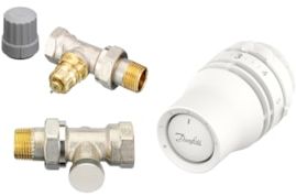 Danfoss Redia Thermostatset weiß 015G5154