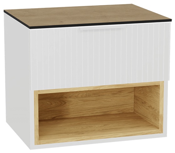 Set Schrankkorpus Excellent Tuto 2.0 MLEX.2171.600.WHBL, Naphtha-Arbeitsplatte Excellent Tuto 2.0 MLEX.2116.600.BL, MLEX.2151.600.03.WH