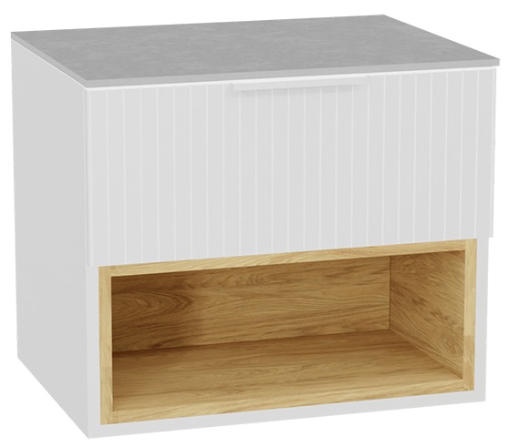 Set Schrankkorpus Excellent Tuto 2.0 MLEX.2171.600.WHBL, Naphtha-Arbeitsplatte Excellent Tuto 2.0 MLEX.2116.600.SJ, MLEX.2151.600.03.WH