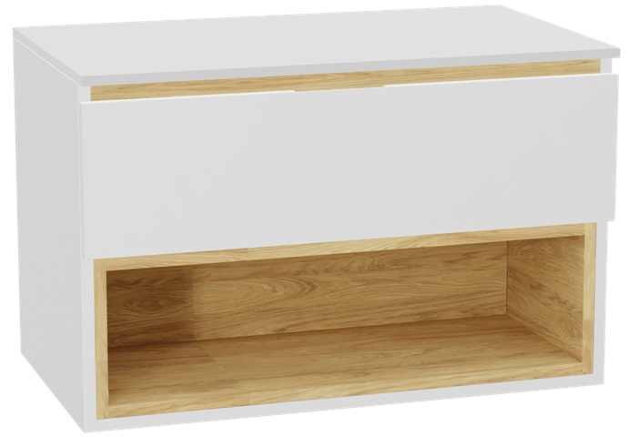 Set Schrankkorpus Excellent Tuto 2.0 MLEX.2171.800.WHBL, Naphtha-Arbeitsplatte Excellent Tuto 2.0 MLEX.2111.800.WH, MLEX.2151.800.01.WH