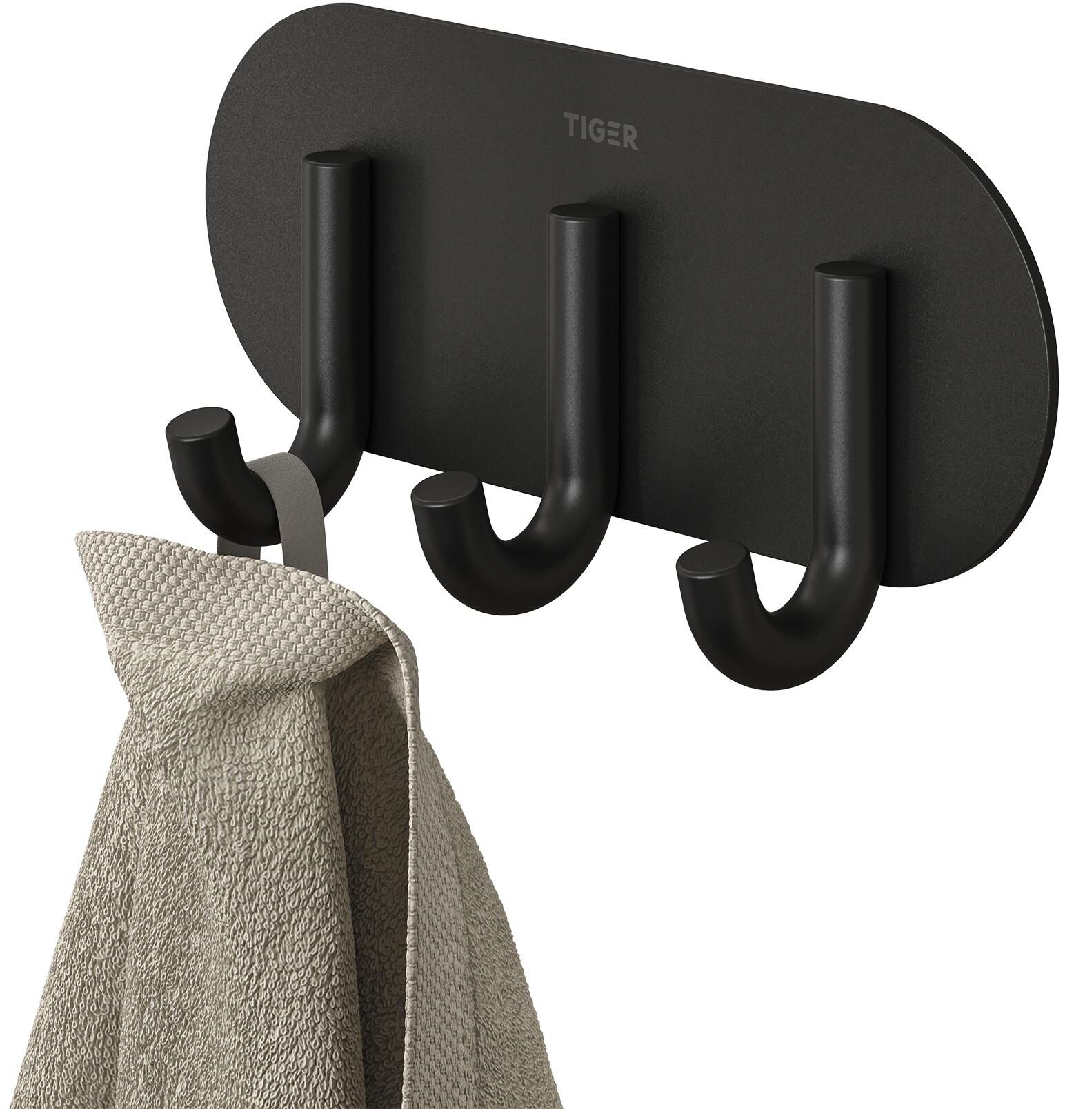 Tiger Classic Handtuchhalter schwarz 800743