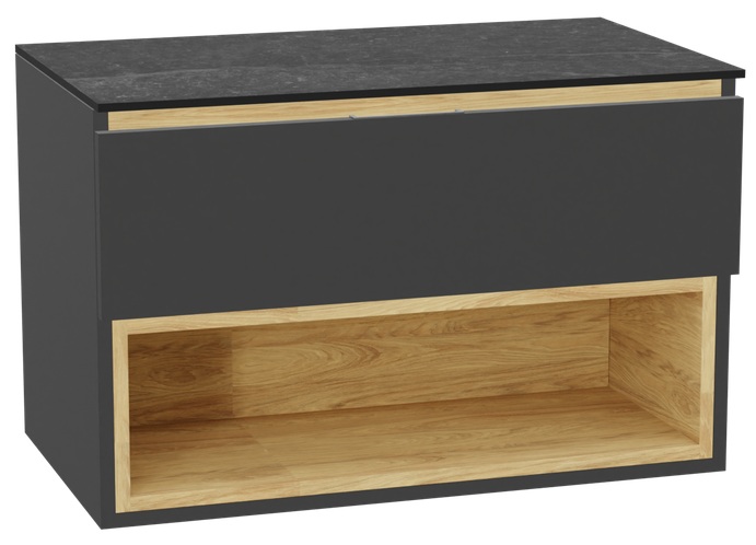 Set Schrankkorpus Excellent Tuto 2.0 MLEX.2171.800.GRBL, Naphtha-Arbeitsplatte Excellent Tuto 2.0 MLEX.2116.800.MA, MLEX.2151.800.01.GR