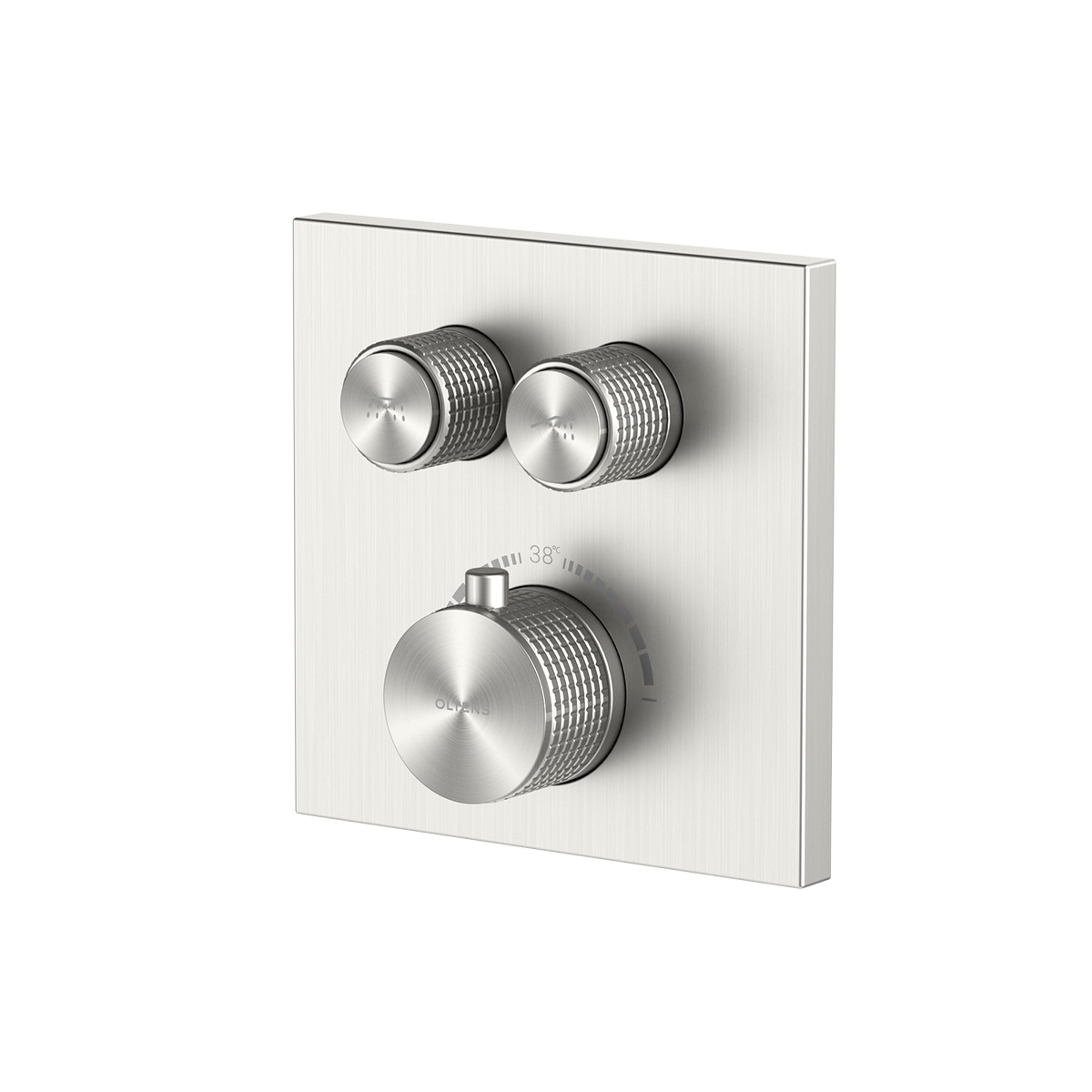 Oltens Onega Badewannen- und Duscharmatur Unterputz mit Thermostat nickel 34602910