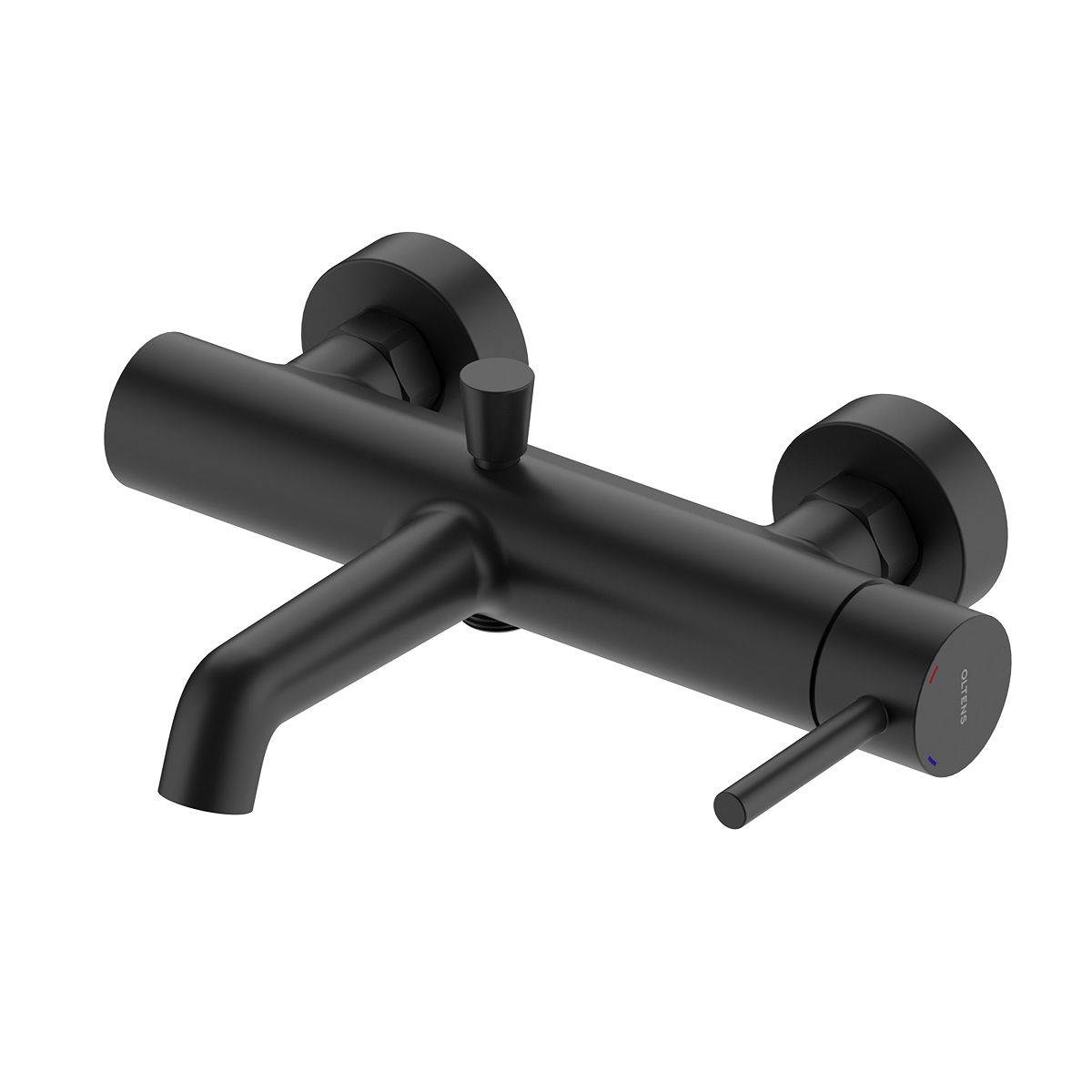 Oltens Molle Badewannen- und Duscharmatur Wandmontage schwarze Matte 34112300