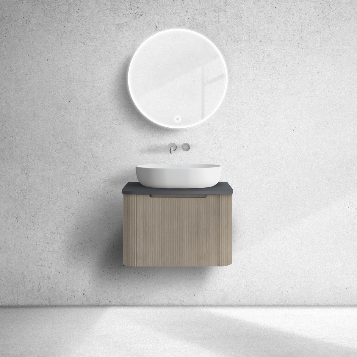 Set Kabinett Oltens Hamnes 60022060, Naphtha-Arbeitsplatte Oltens Hamnes 63012300