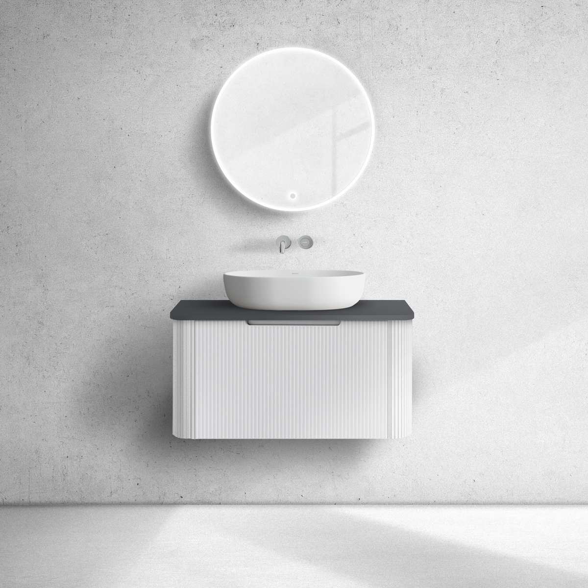 Set Kabinett Oltens Hamnes 60023000, Naphtha-Arbeitsplatte Oltens Hamnes 63013300