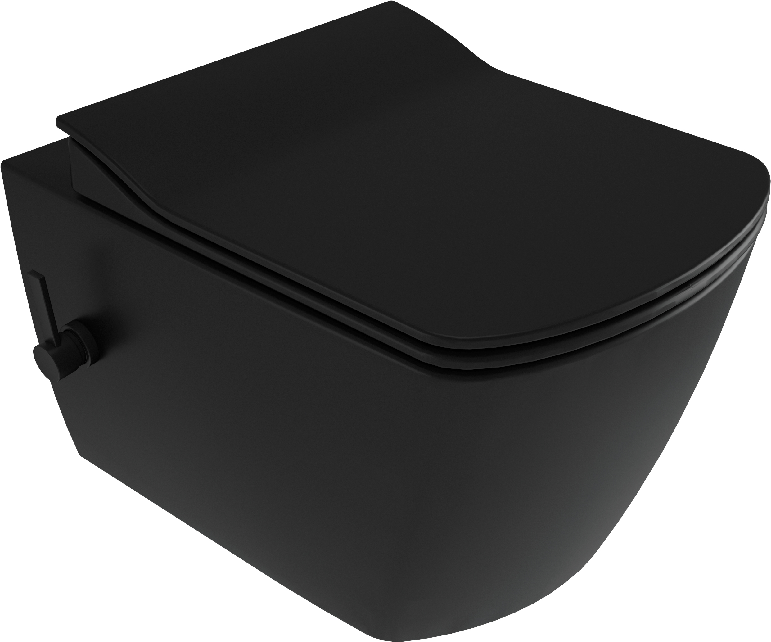 Deante Blur Dusch-WC hängend ohne Kragen schwarz CDZNWPW