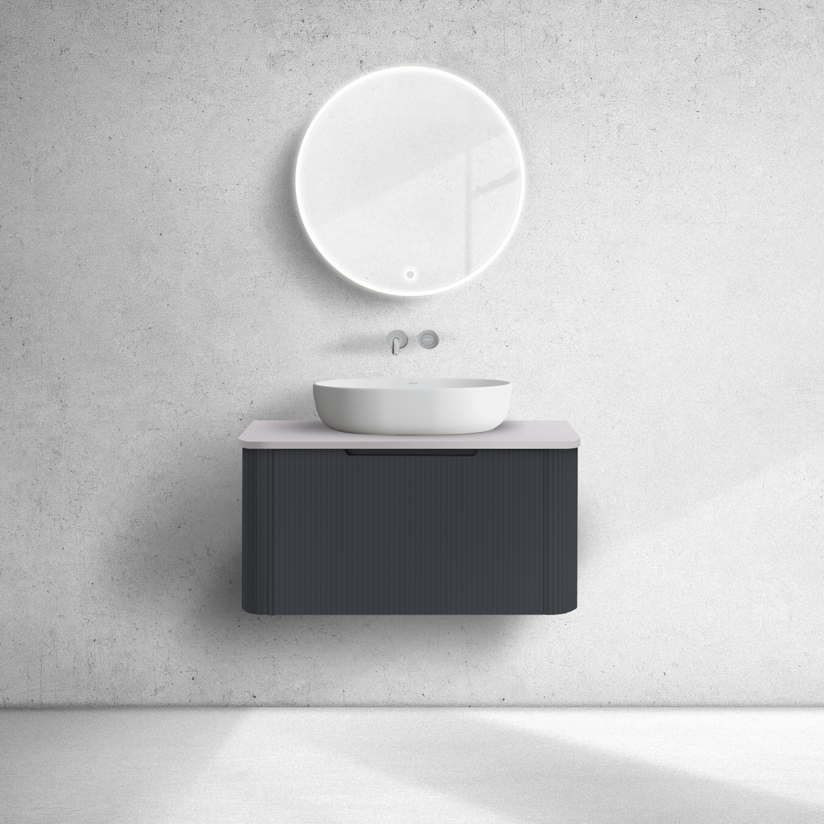 Set Kabinett Oltens Hamnes 60023300, Naphtha-Arbeitsplatte Oltens Hamnes 63013900