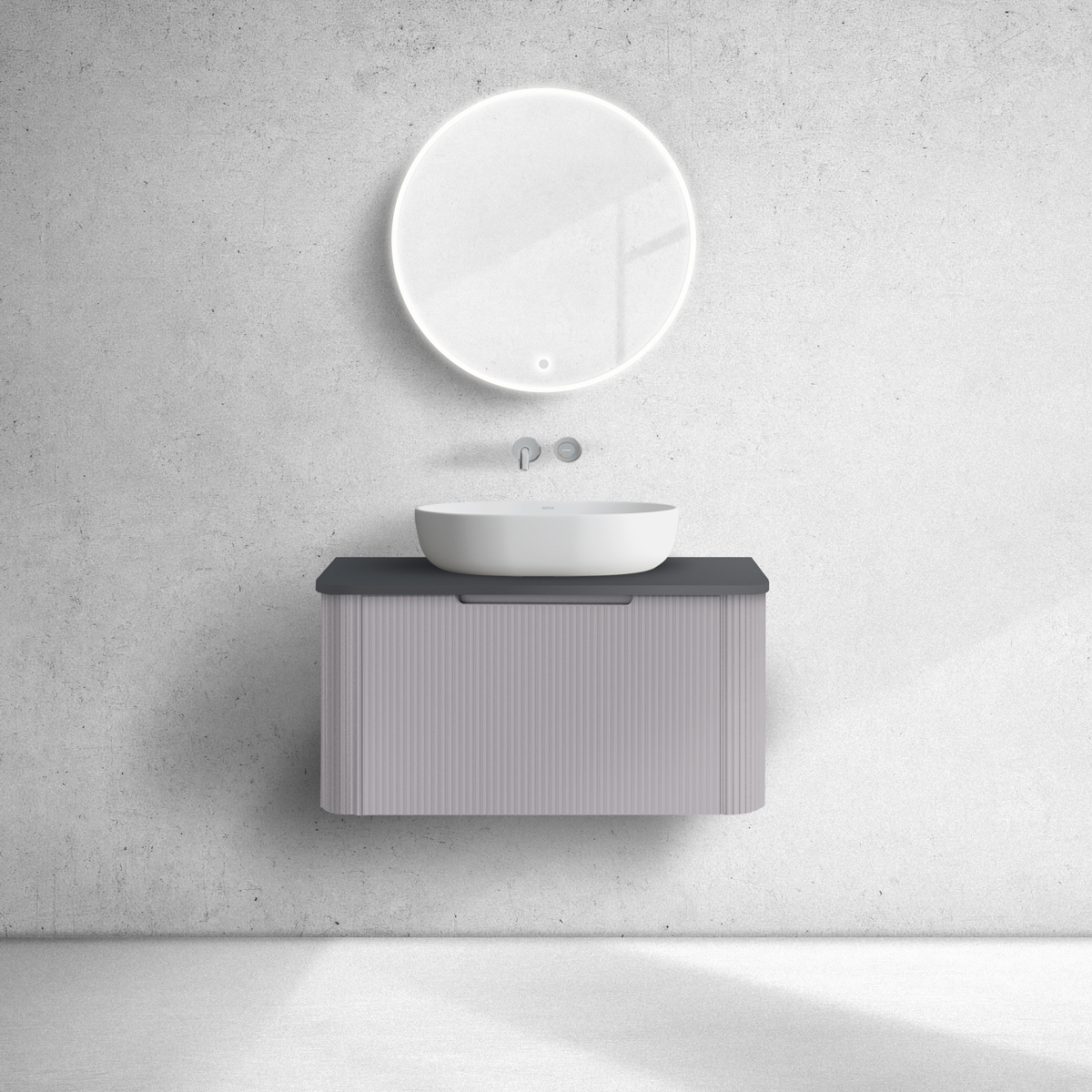 Set Kabinett Oltens Hamnes 60023900, Naphtha-Arbeitsplatte Oltens Hamnes 63013300